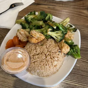 Teriyaki chicken with broccoli &amp; sweet carrots