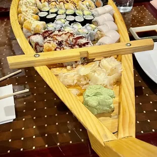 Variety of sushi