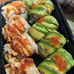 sashimi, sushi, sushi and sashimi, food