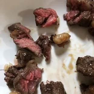 a close up of the meat