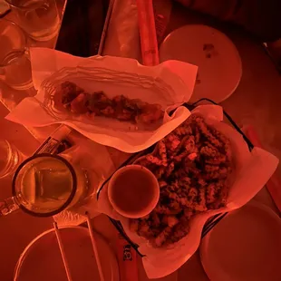 a plate of food on a table