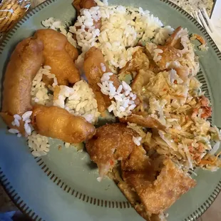 6. Sweet and Sour Chicken Lunch Special 3.Roast Pork Egg Roll