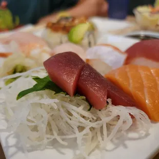 a variety of sushi