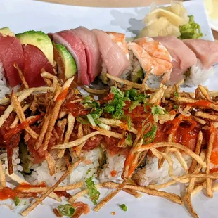a variety of sushi