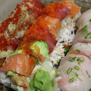 sushi and sashimi, food
