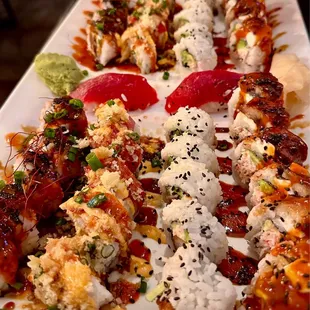 Sunflower Roll-L Devil Roll-L scorpion roll golden dragon roll