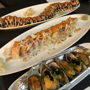 Spicy Baked Mussel, Monte Vista Roll