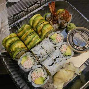 California roll and Phoenix roll
