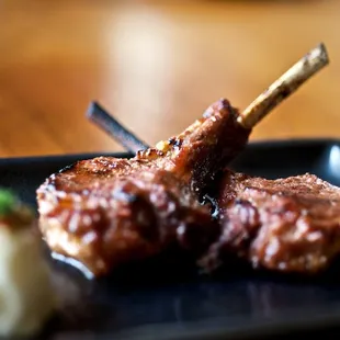 Lamb chop, marinated in soy garlic