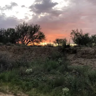 Sunset we experienced while riding