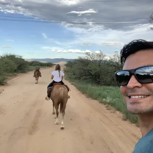 Charlie Brown leading the pack, athos behind and chayenne and I together in the back with awesome views all around