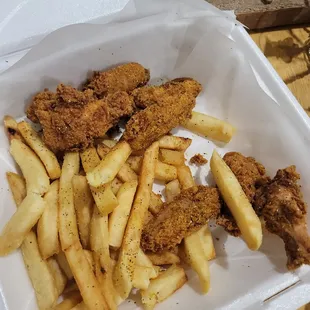 10 piece chicken with fries