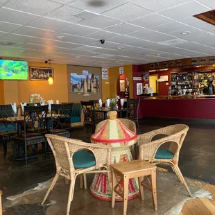 Restaurant tables and chairs