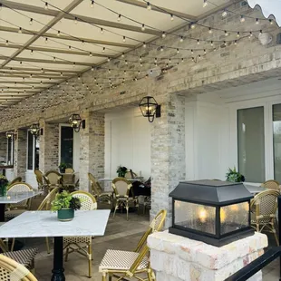 Outdoor dining area