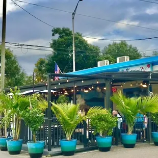outside