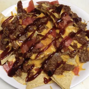 Pulled pork nachos