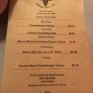 Specials