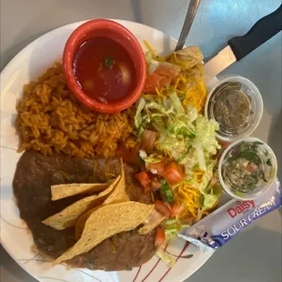 Chicken enchilada special at Kate&apos;s