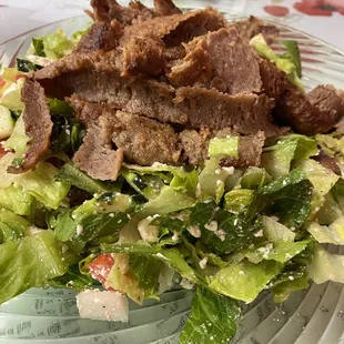 Greek salad with Gyro