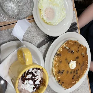 Chocolate chip pancake