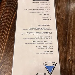 Drinks Menu 2