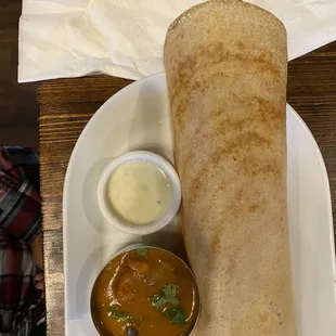 Truffle Oil Masala Dosas