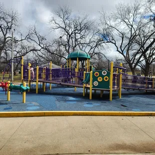 Side view of the park