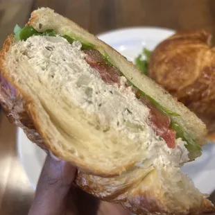 Chicken Salad Sandwich on croissant