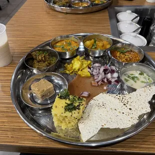 a plate of indian food