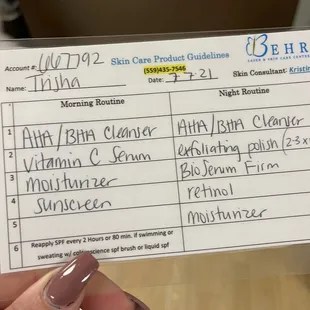 Hydra facial and skin regimen