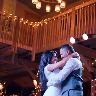 Dancing in our reception Barn