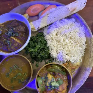 Goat Thakali Thali