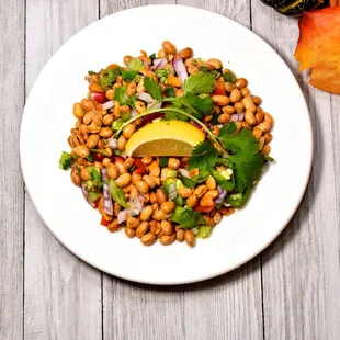 Great appetizer- Roasted soybeans mixed with onion, chili and house spices