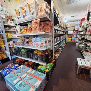 a woman shopping in a grocery store