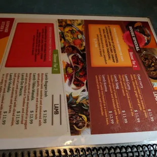 Menu of 3