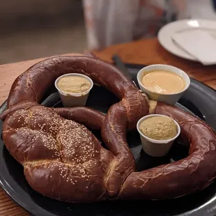 Party Size Pretzel! This was super tasty!