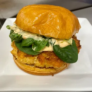 Handmade Salmon Burger