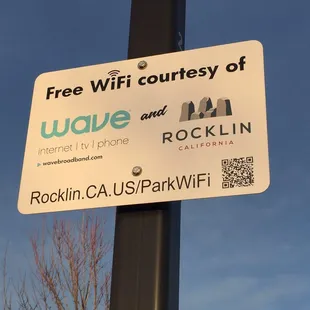 Nice!  Free wifi!