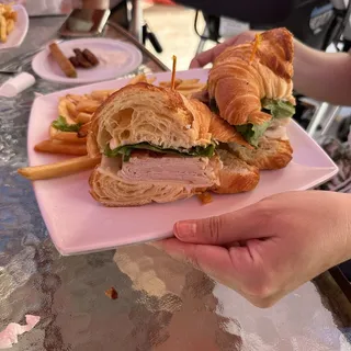 Chef Medardo's Famous Croissant Club Sandwich