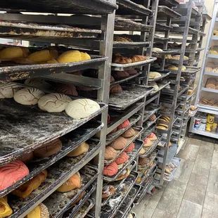 racks of baked goods