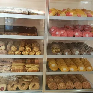 Racks of bread