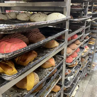 a rack of baked goods