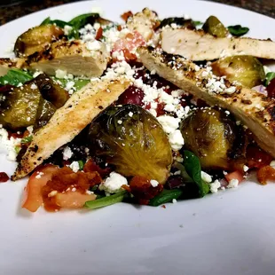 a closeup of a plate of food