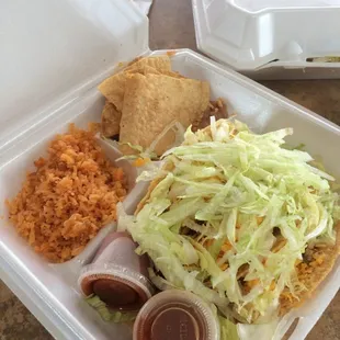 The super delicious taco plate!