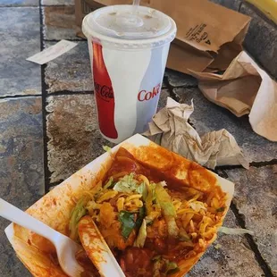 Enchilada basket.  Tuesday special.