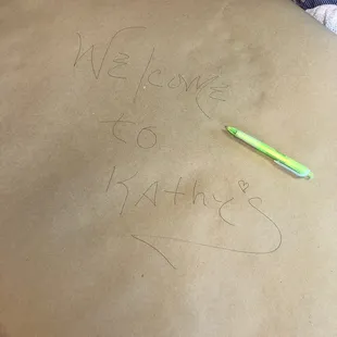 Tablecovering for Crabs