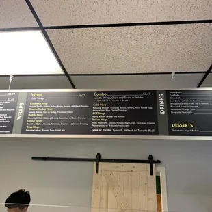 the menu