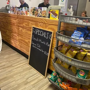 a man standing in front of the counter