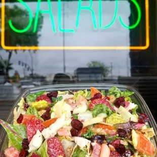 Walnut Cranberry Salad with Strawberries