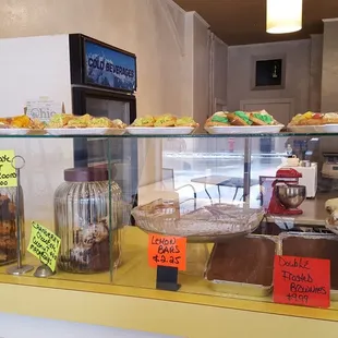 a variety of baked goods